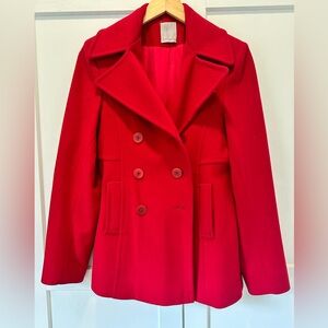 Loro Piana Red Peacoat